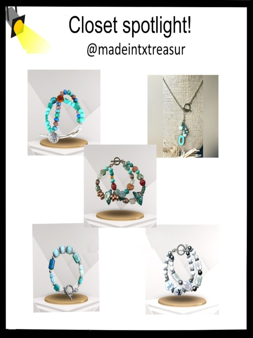 Check out @madeintxtreasur Closet For Hand Crafted Artisan Jewelry Accessories
